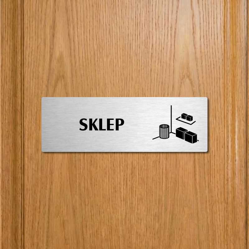 Sklep, 200x66mm, zlatá popiska s dvojtým rámečkem
